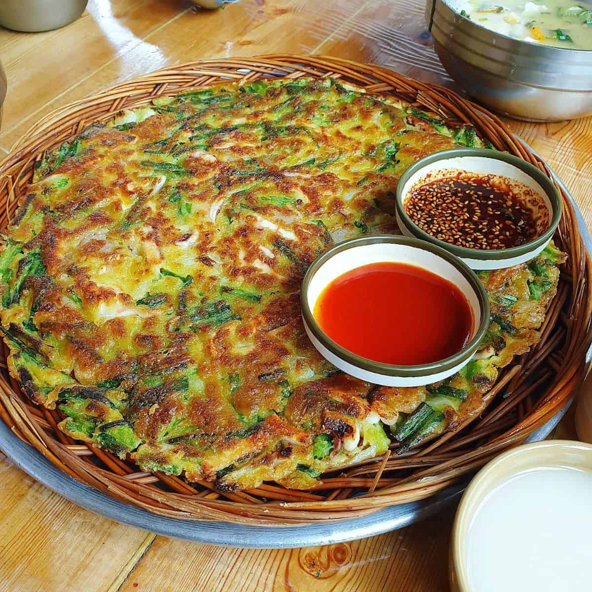 Pajeon Recipe (Easy Korean Scallion Pancake): Seafood, Vegetable Or Kimchi