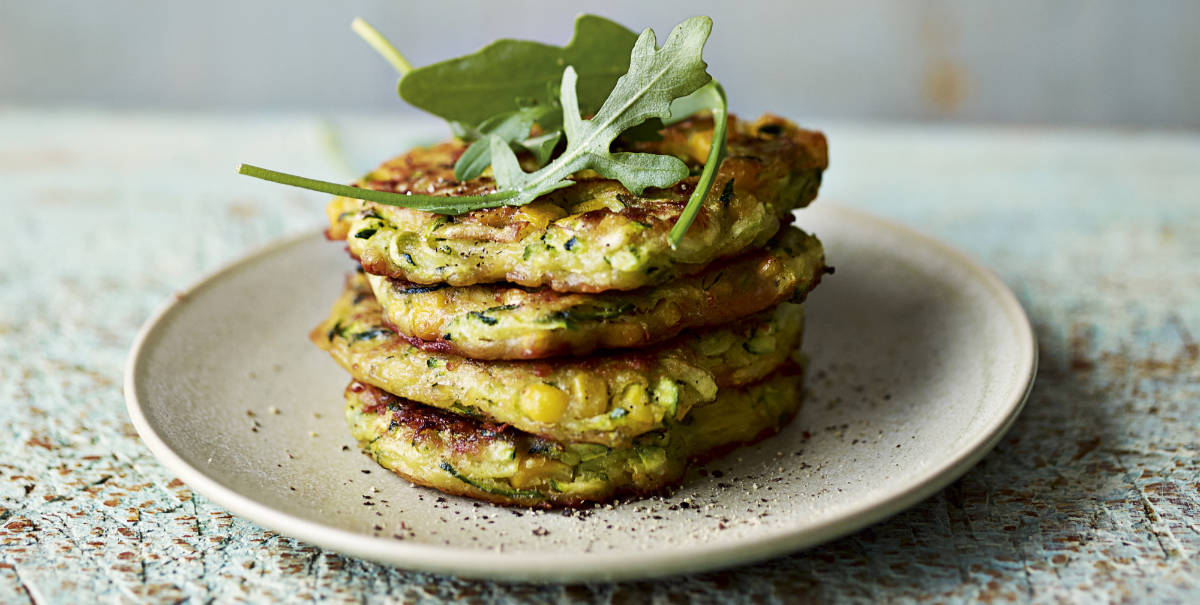 Miguel Barclay's £1 vegan sweetcorn and courgette fritters