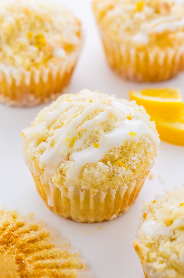 Lemon Crumb Muffins - Baker by Nature