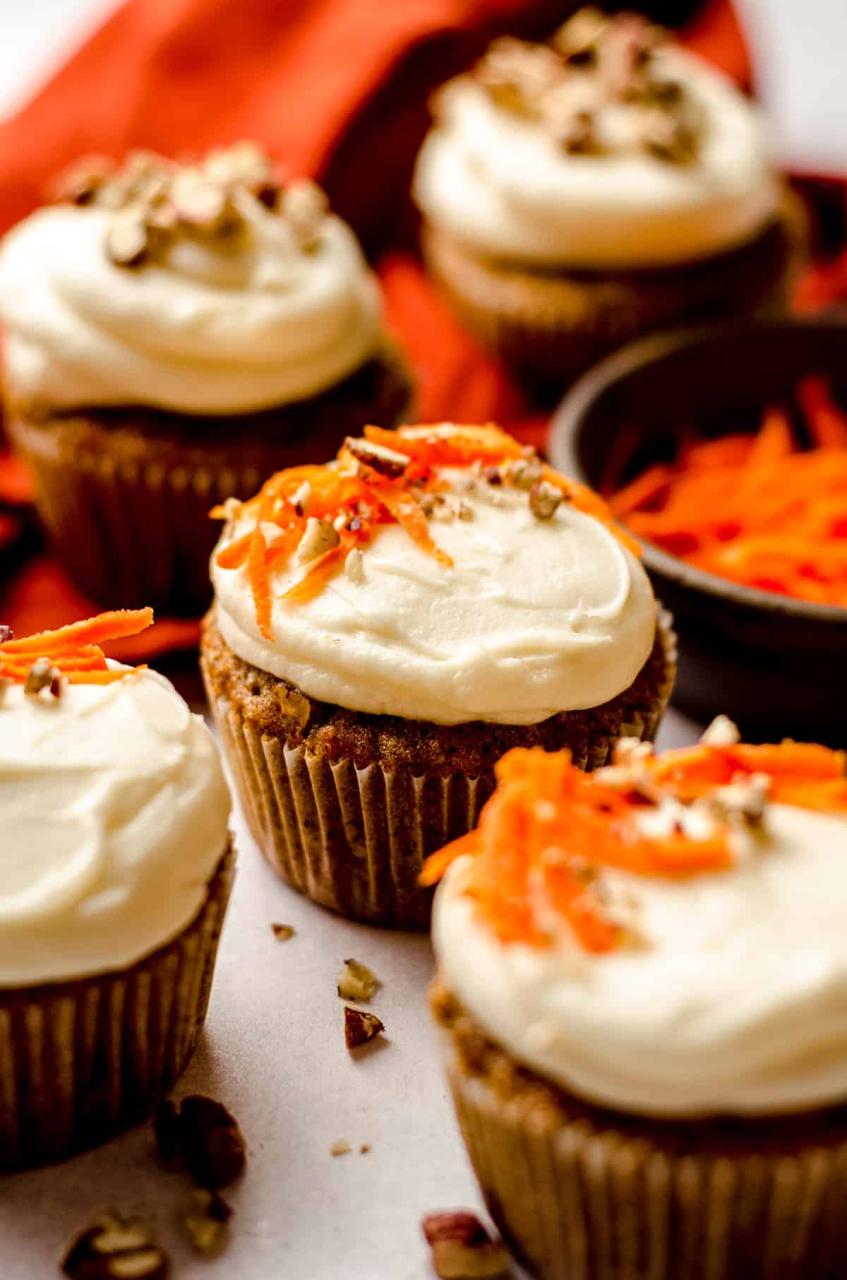 Carrot Cake Cupcakes - Fresh April Flours